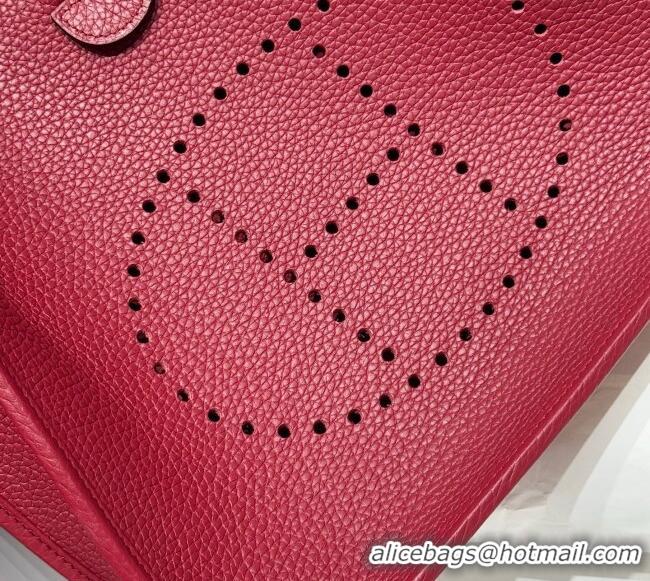New Design Hermes Evelyne Bag 29cm in Togo Calfskin Leather HB29 Stone Red 2025