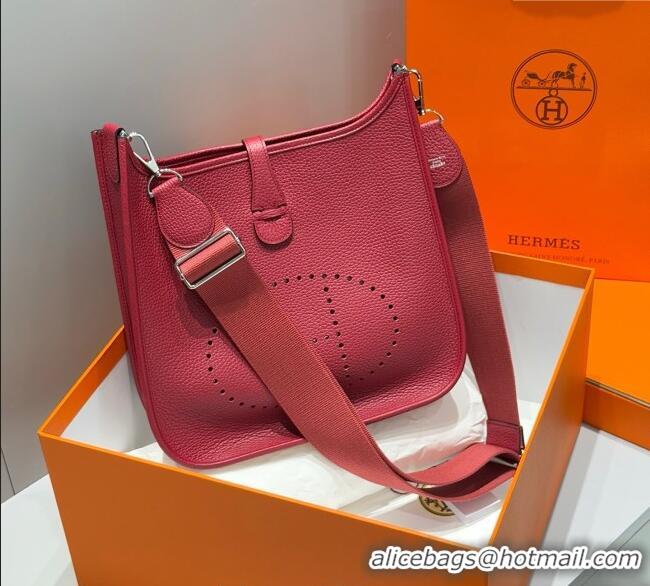 New Design Hermes Evelyne Bag 29cm in Togo Calfskin Leather HB29 Stone Red 2025