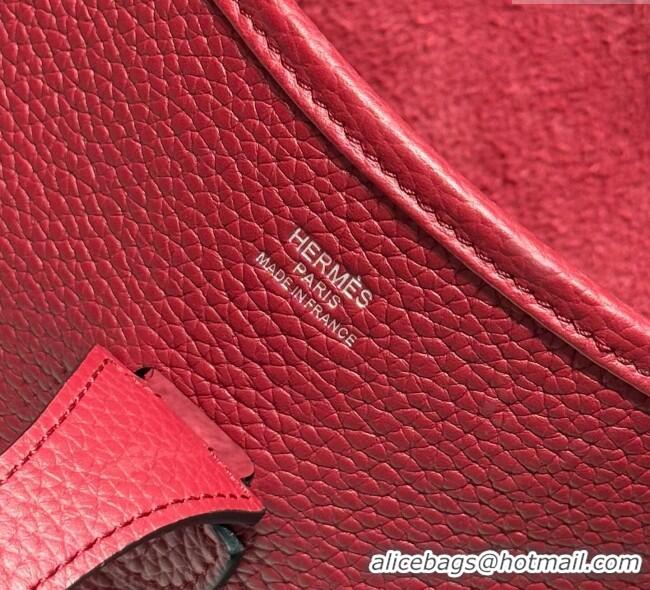 New Design Hermes Evelyne Bag 29cm in Togo Calfskin Leather HB29 Stone Red 2025