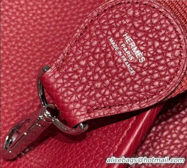 New Design Hermes Evelyne Bag 29cm in Togo Calfskin Leather HB29 Stone Red 2025
