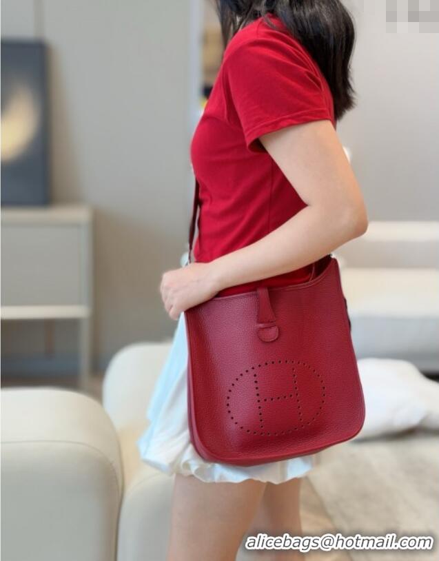 New Design Hermes Evelyne Bag 29cm in Togo Calfskin Leather HB29 Stone Red 2025