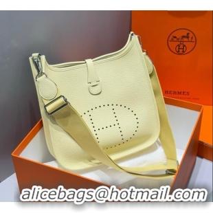 Luxury Discount Hermes Evelyne Bag 29cm in Togo Calfskin Leather HB29 Milton Yellow 2025