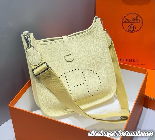 Luxury Discount Hermes Evelyne Bag 29cm in Togo Calfskin Leather HB29 Milton Yellow 2025