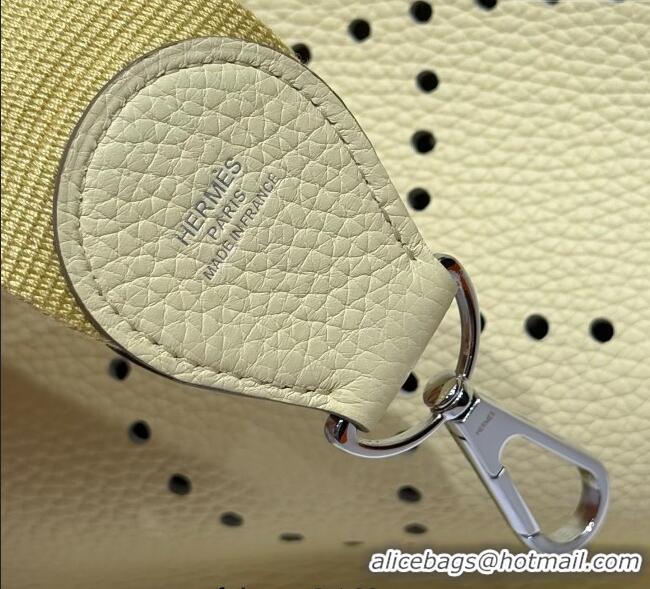 Luxury Discount Hermes Evelyne Bag 29cm in Togo Calfskin Leather HB29 Milton Yellow 2025