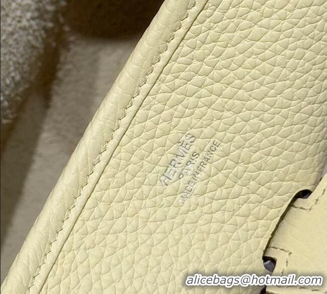 Luxury Discount Hermes Evelyne Bag 29cm in Togo Calfskin Leather HB29 Milton Yellow 2025