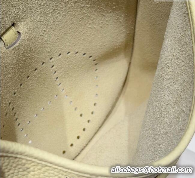 Luxury Discount Hermes Evelyne Bag 29cm in Togo Calfskin Leather HB29 Milton Yellow 2025