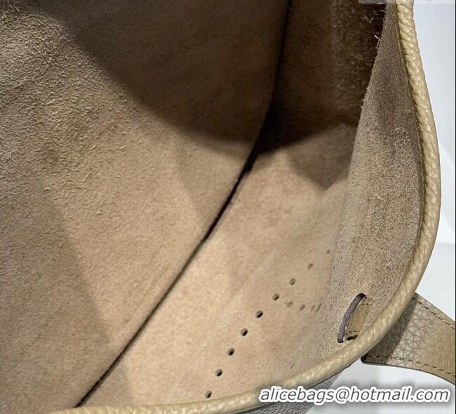 Shop Promotional Hermes Evelyne Bag 29cm in Togo Calfskin Leather HB29 Alpha Beige 2025
