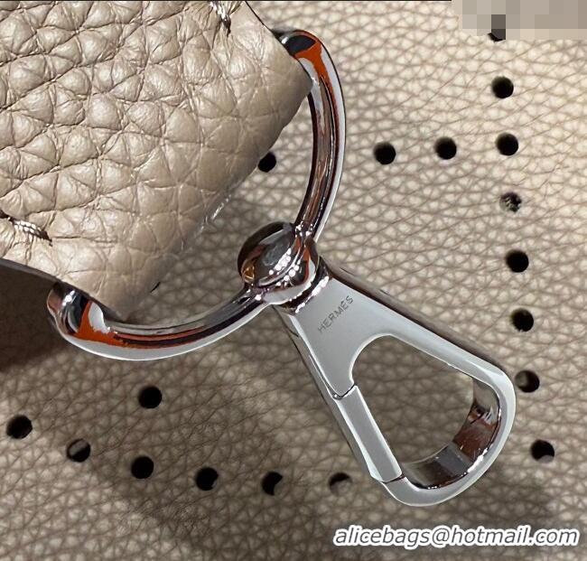 Luxury Discount Hermes Evelyne Bag 29cm in Togo Calfskin Leather HB29 Pitch Grey 2025