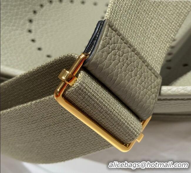 Discount Hermes Evelyne Bag 29cm in Togo Calfskin Leather HB29 Sage Green 2025