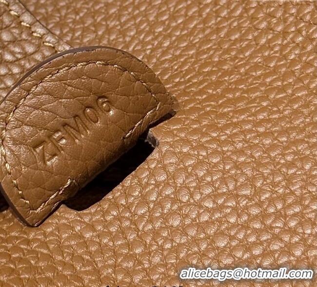 Low Cost Hermes Evelyne Bag 29cm in Togo Calfskin Leather HB29 Chestnut Brown 2025