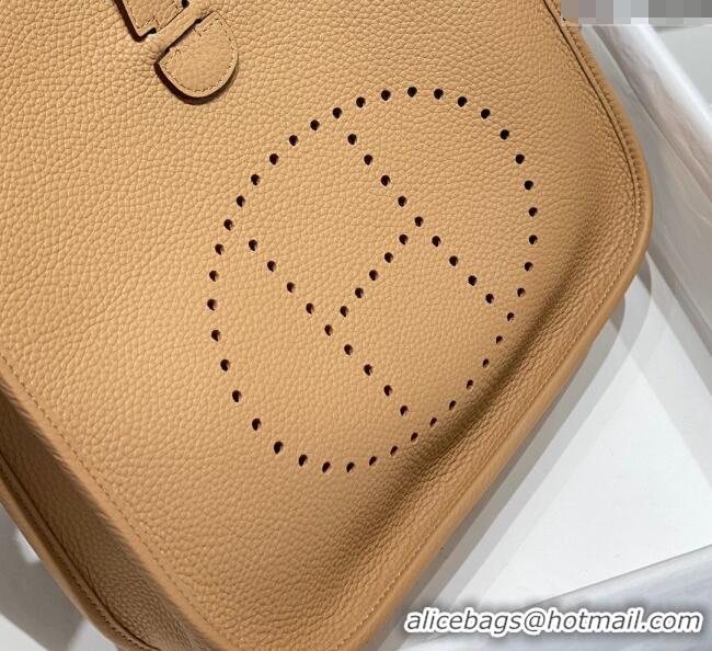 Best Quality Hermes Evelyne Bag 29cm in Togo Calfskin Leather HB29 Milk Tea Beige 2025