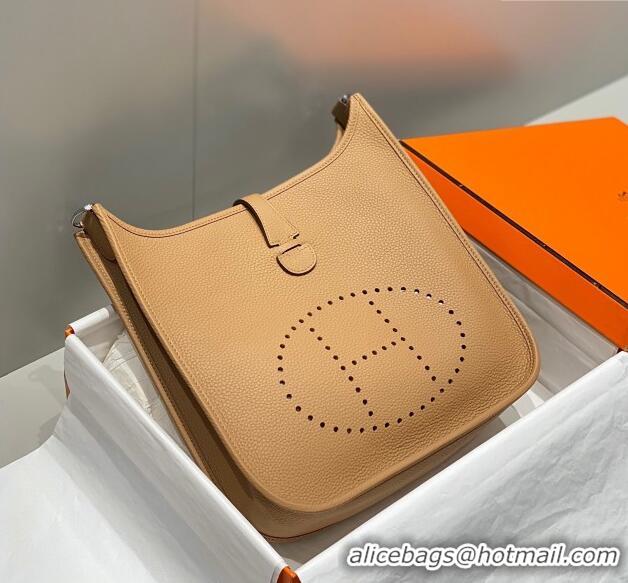 Best Quality Hermes Evelyne Bag 29cm in Togo Calfskin Leather HB29 Milk Tea Beige 2025