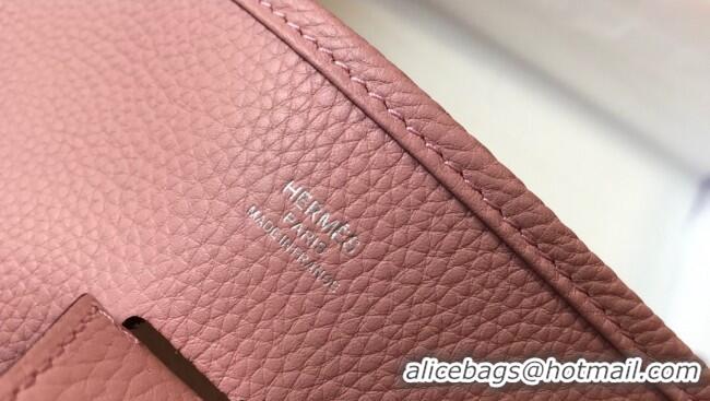 Good Taste Hermes Evelyne Bag 29cm in Togo Calfskin Leather HB29 Cream Shake Pink 2025