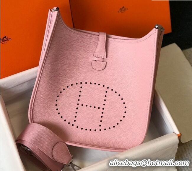 Good Taste Hermes Evelyne Bag 29cm in Togo Calfskin Leather HB29 Cream Shake Pink 2025