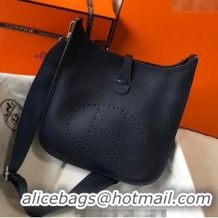 Good Product Hermes Evelyne Bag 29cm in Togo Calfskin Leather HB29 Stone Blue 2025