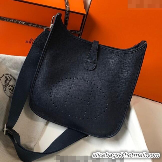 Good Product Hermes Evelyne Bag 29cm in Togo Calfskin Leather HB29 Stone Blue 2025