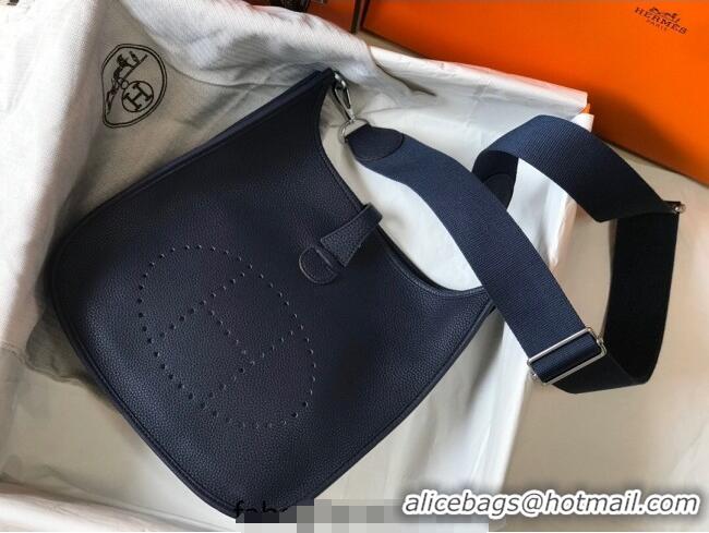 Good Product Hermes Evelyne Bag 29cm in Togo Calfskin Leather HB29 Stone Blue 2025