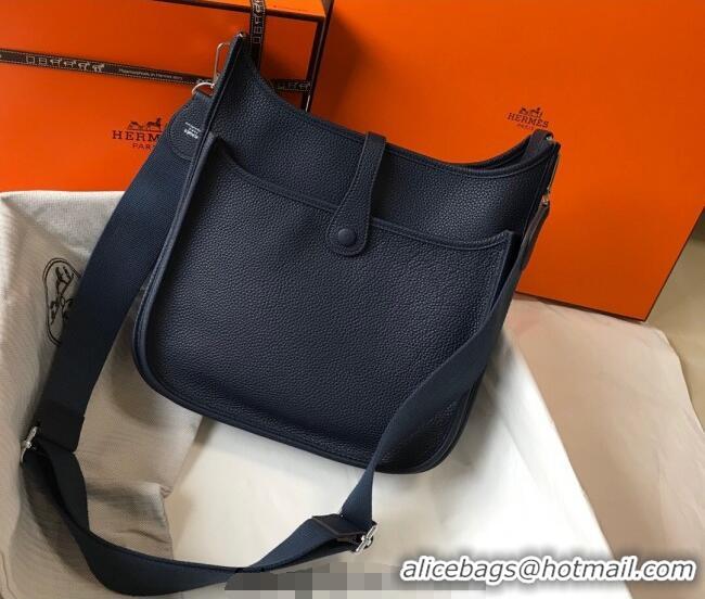 Good Product Hermes Evelyne Bag 29cm in Togo Calfskin Leather HB29 Stone Blue 2025