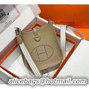 Promotional Hermes Evelyne Mini Bag 18cm in Togo Calfskin Leather 8144 Alpha Beige 2025