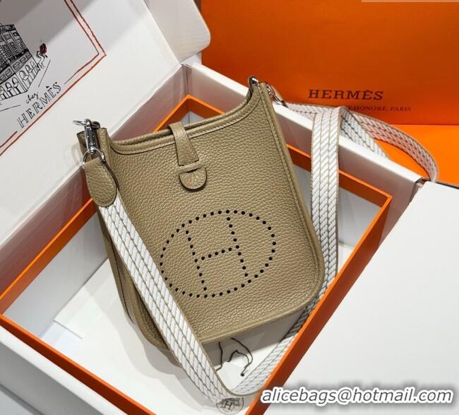 Promotional Hermes Evelyne Mini Bag 18cm in Togo Calfskin Leather 8144 Alpha Beige 2025