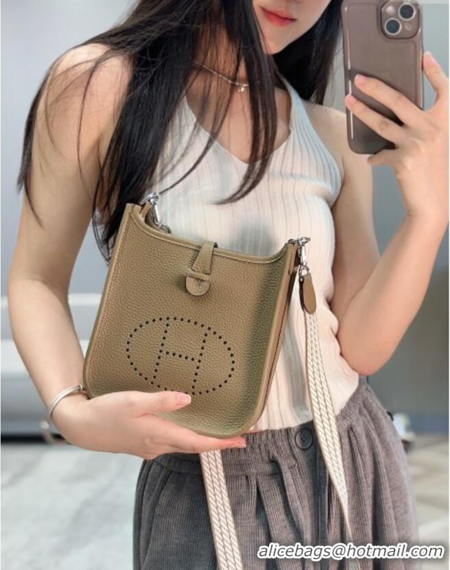 Promotional Hermes Evelyne Mini Bag 18cm in Togo Calfskin Leather 8144 Alpha Beige 2025