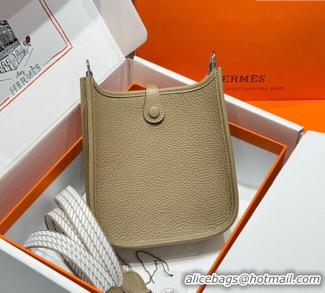 Promotional Hermes Evelyne Mini Bag 18cm in Togo Calfskin Leather 8144 Alpha Beige 2025