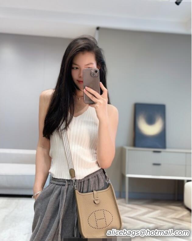 Promotional Hermes Evelyne Mini Bag 18cm in Togo Calfskin Leather 8144 Alpha Beige 2025