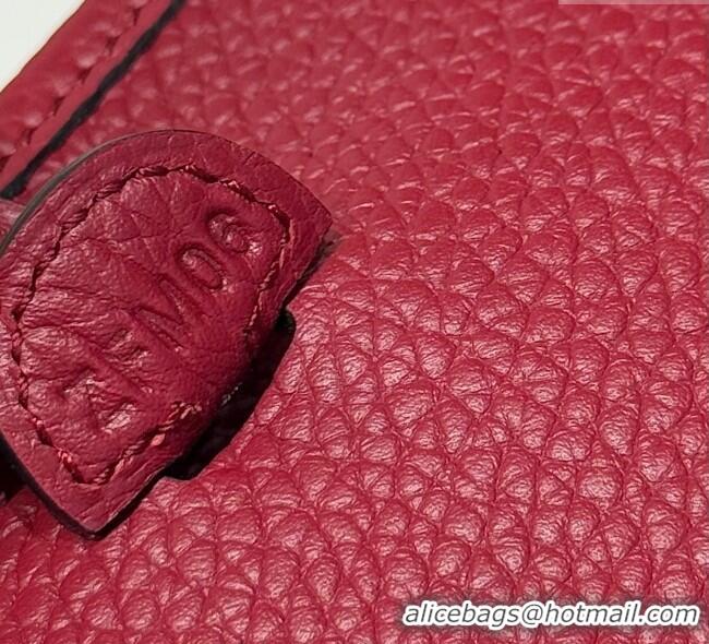 Super Quality Hermes Evelyne Mini Bag 18cm in Togo Calfskin Leather 8144 Stone Red 2025