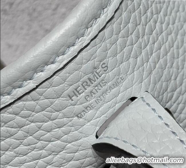 Popular Style Hermes Evelyne Mini Bag 18cm in Togo Calfskin Leather 8144 Fog Blue 2025