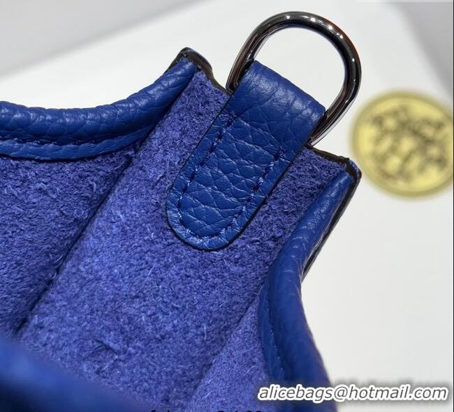 Well Crafted Hermes Evelyne Mini Bag 18cm in Togo Calfskin Leather 8144 Electric Blue 2025