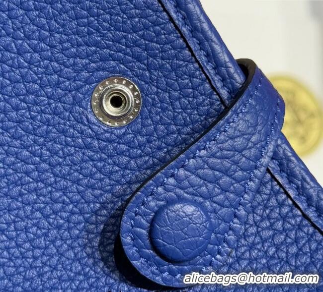 Well Crafted Hermes Evelyne Mini Bag 18cm in Togo Calfskin Leather 8144 Electric Blue 2025
