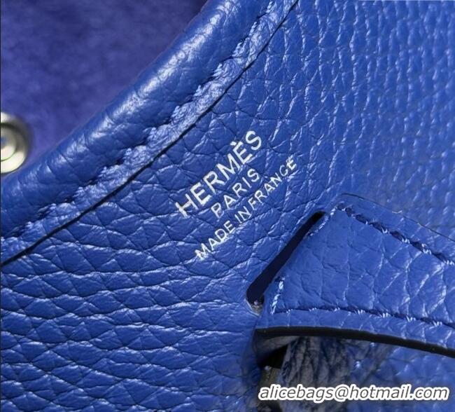 Well Crafted Hermes Evelyne Mini Bag 18cm in Togo Calfskin Leather 8144 Electric Blue 2025
