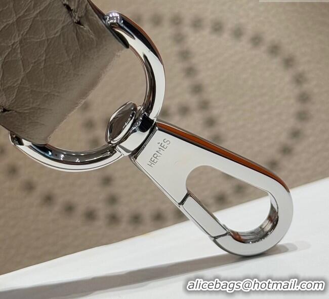 Shop Discount Hermes Evelyne Mini Bag 18cm in Togo Calfskin Leather 8144 Pitch Grey 2025