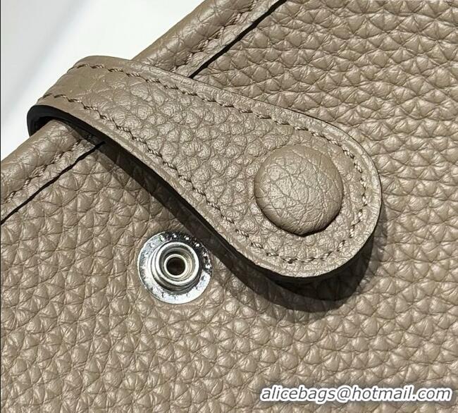 Shop Discount Hermes Evelyne Mini Bag 18cm in Togo Calfskin Leather 8144 Pitch Grey 2025