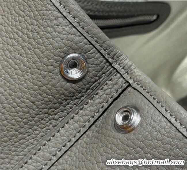 Grade Design Hermes Garden Party Mini Bag 23cm in Germany Leather H9042 Cloud Grey 2025