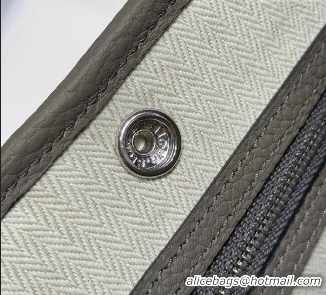 Grade Design Hermes Garden Party Mini Bag 23cm in Germany Leather H9042 Cloud Grey 2025