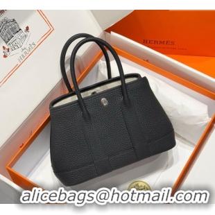 Buy Fashionable Hermes Garden Party Mini Bag 23cm in Germany Leather H9042 Black/Silver 2025