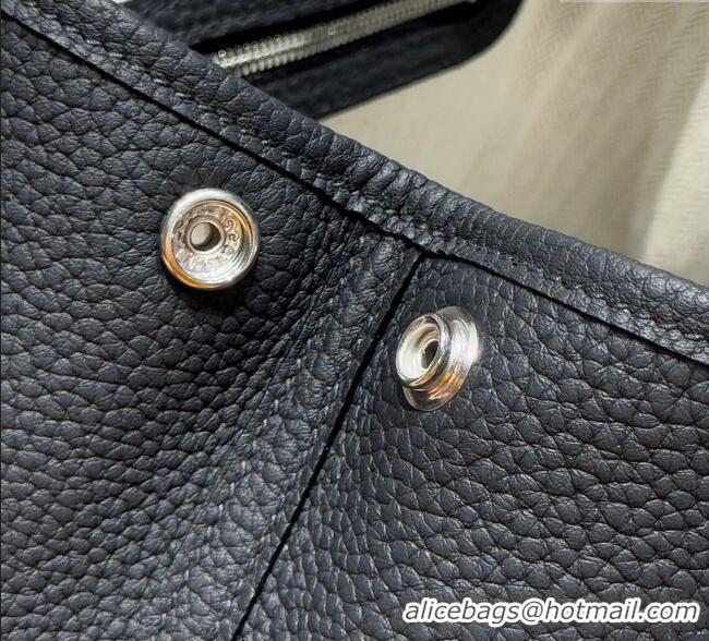 Buy Fashionable Hermes Garden Party Mini Bag 23cm in Germany Leather H9042 Black/Silver 2025