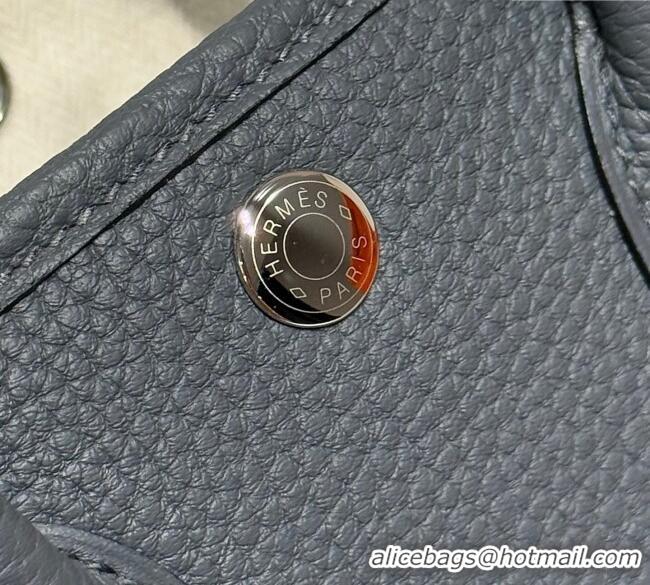 Best Product Hermes Garden Party Mini Bag 23cm in Germany Leather H9042 Slate Grey 2025