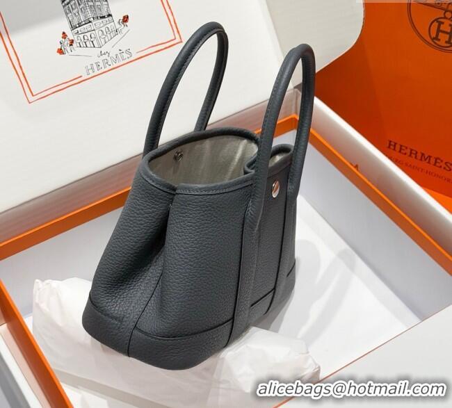 Best Product Hermes Garden Party Mini Bag 23cm in Germany Leather H9042 Slate Grey 2025