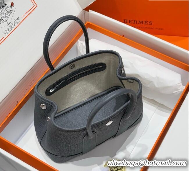 Best Product Hermes Garden Party Mini Bag 23cm in Germany Leather H9042 Slate Grey 2025