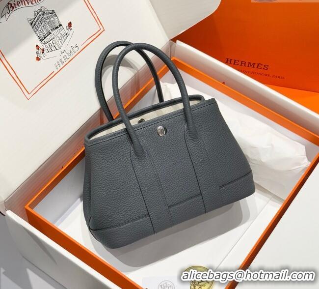 Best Product Hermes Garden Party Mini Bag 23cm in Germany Leather H9042 Slate Grey 2025