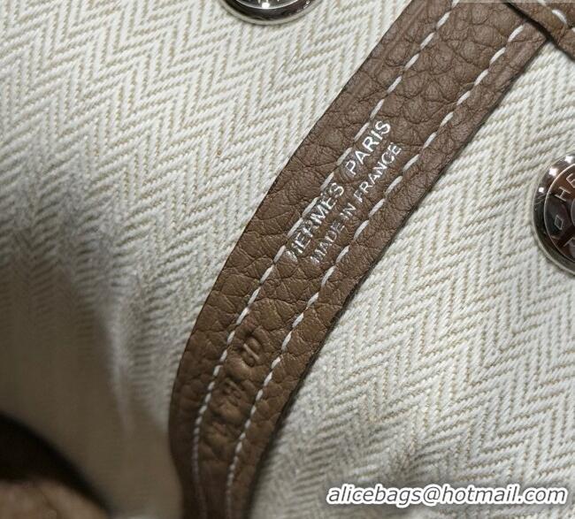 Low Cost Hermes Garden Party Mini Bag 23cm in Germany Leather H9042 Elephant Grey 2025