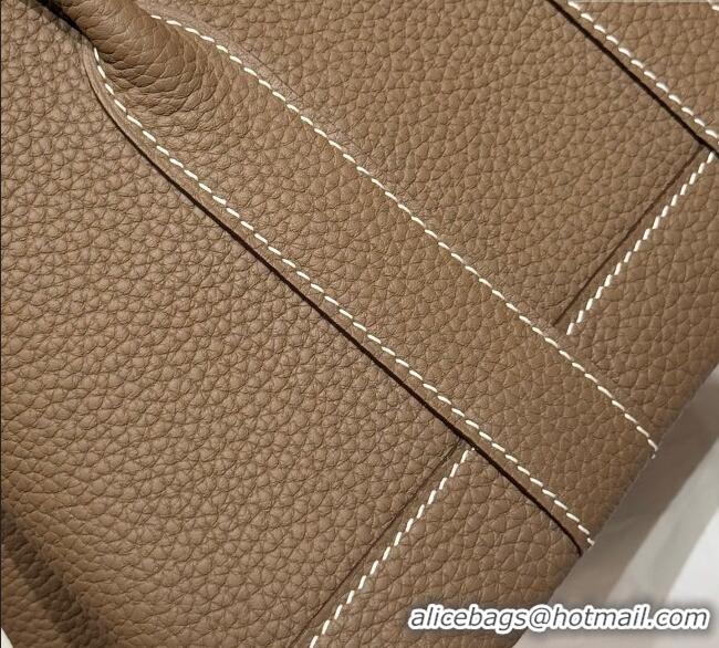 Low Cost Hermes Garden Party Mini Bag 23cm in Germany Leather H9042 Elephant Grey 2025