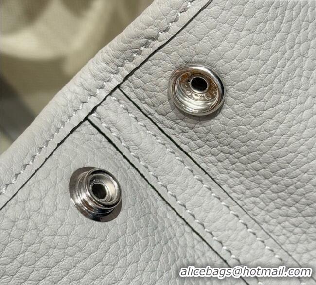 New Design Hermes Garden Party Mini Bag 23cm in Germany Leather H9042 Glacier Blue 2025