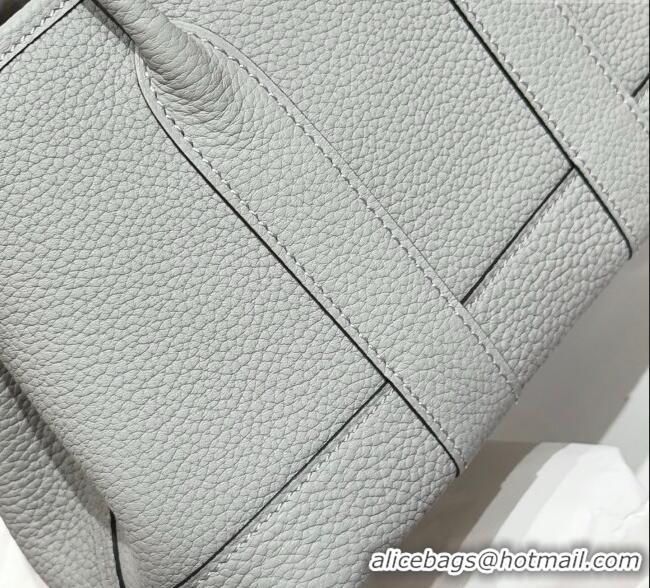 New Design Hermes Garden Party Mini Bag 23cm in Germany Leather H9042 Glacier Blue 2025