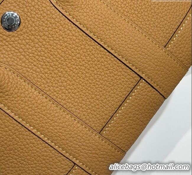 Famous Brand Hermes Garden Party Mini Bag 23cm in Germany Leather H9042 Biscuit Beige 2025