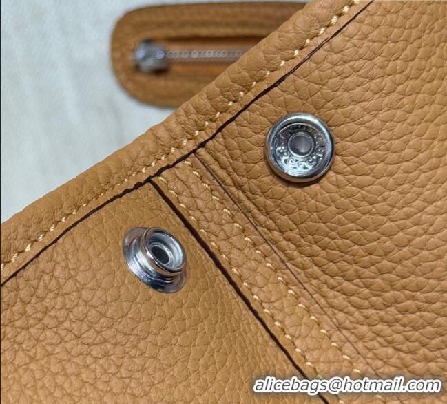Famous Brand Hermes Garden Party Mini Bag 23cm in Germany Leather H9042 Biscuit Beige 2025