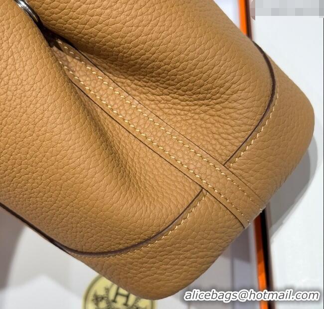 Famous Brand Hermes Garden Party Mini Bag 23cm in Germany Leather H9042 Biscuit Beige 2025