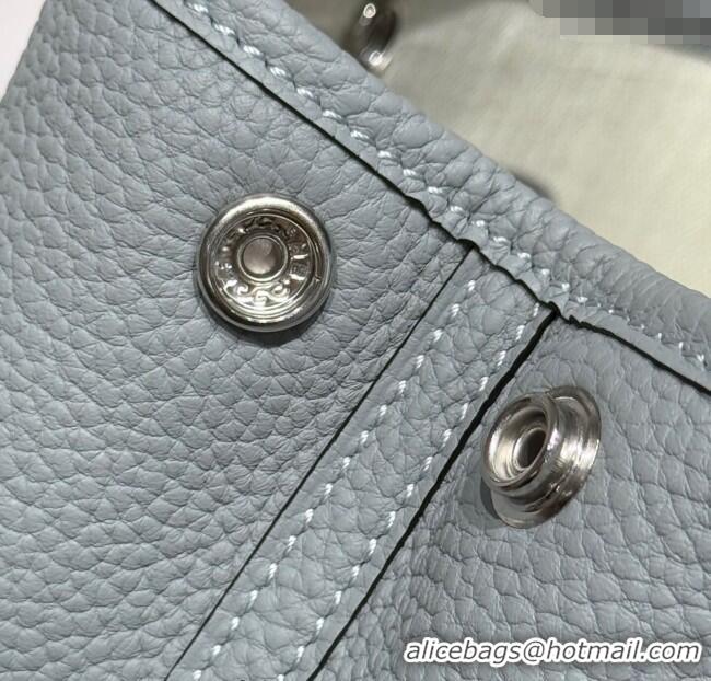 Top Grade Hermes Garden Party Mini Bag 23cm in Germany Leather H9042 Puppet Grey 2025